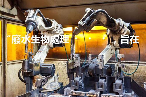 “廢水生物處理，旨在凈化水源，守護(hù)碧水藍(lán)天”